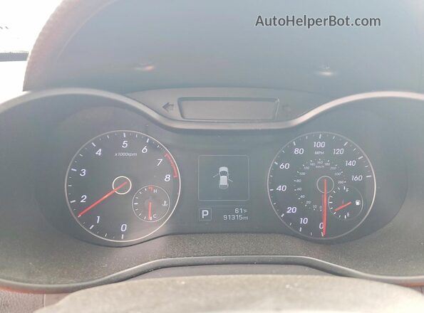 KMHTC6AE5HU313465 2017 HYUNDAI VELOSTER Серебряный Вид щитка приборов
