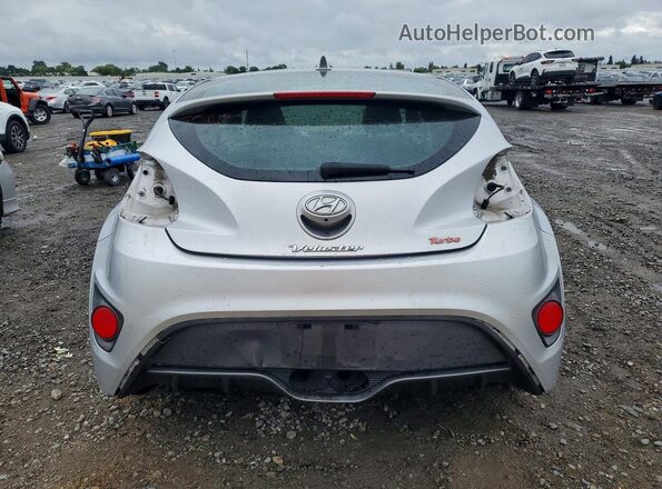 KMHTC6AE5HU313465 2017 HYUNDAI VELOSTER Серебряный Вид сзади