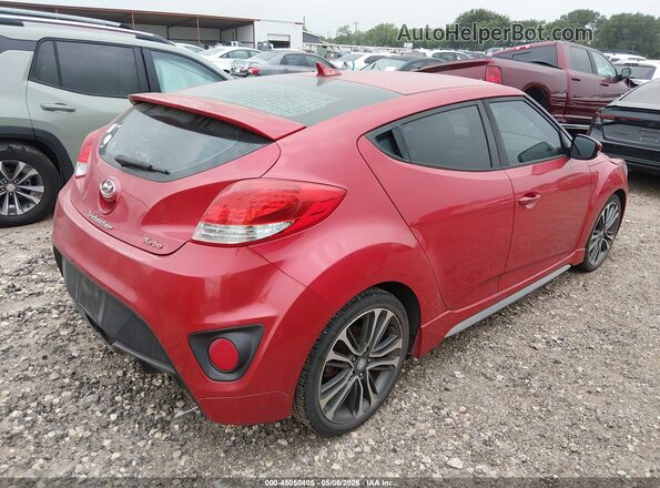 KMHTC6AE8HU309409 2017 HYUNDAI VELOSTER Red Tył prawy