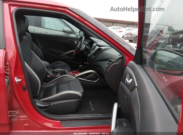 KMHTC6AE8HU309409 2017 HYUNDAI VELOSTER Red Widok wnętrza z przodu