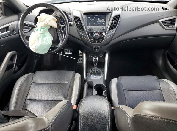 KMHTC6AE8HU309412 2017 HYUNDAI VELOSTER Черный Вид панели приборов