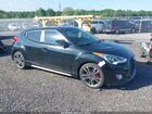 2016 Hyundai Veloster Turbo Black vin: KMHTC6AE9GU264351