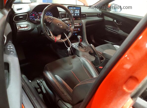 KMHTG6AF1KU006878 2019 HYUNDAI VELOSTER Orange Widok deski rozdzielczej