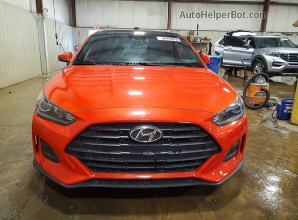 KMHTG6AF1KU006878 2019 HYUNDAI VELOSTER Orange Widok z przodu