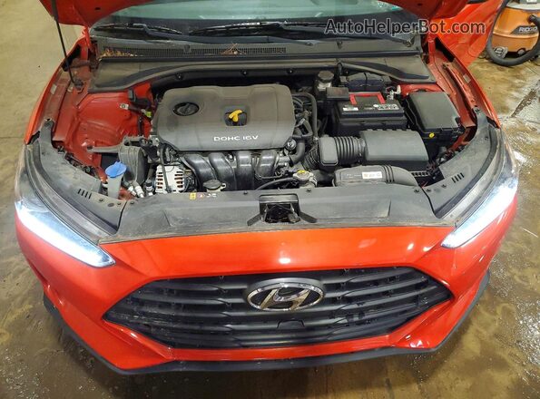 KMHTG6AF1KU006878 2019 HYUNDAI VELOSTER Orange Widok wnętrza z tyłu
