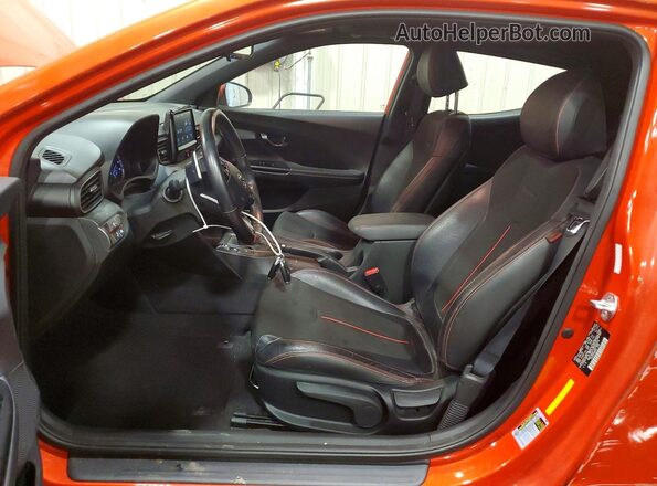 KMHTG6AF1KU006878 2019 HYUNDAI VELOSTER Orange Widok wnętrza z przodu