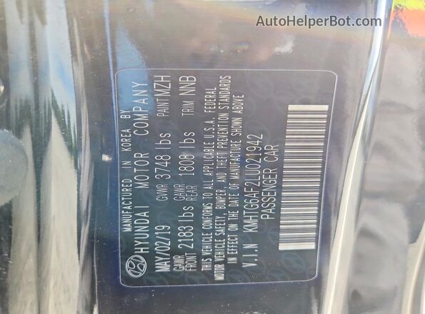 KMHTG6AF2LU021942 2020 HYUNDAI VELOSTER Черный Вид подкапотного пространства