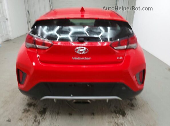 KMHTG6AF7KU017304 2019 HYUNDAI VELOSTER Red უკანა ხედი