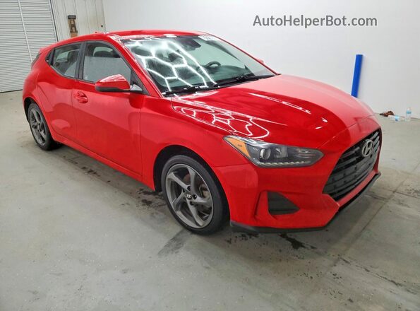 KMHTG6AF7KU017304 2019 HYUNDAI VELOSTER Red წინა მარჯვენა