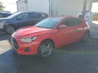 2019 Hyundai Veloster Base Red vin: KMHTG6AF9KU014808