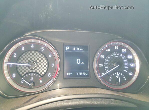 KMHTG6AFXKU010458 2019 HYUNDAI VELOSTER Серый Вид щитка приборов