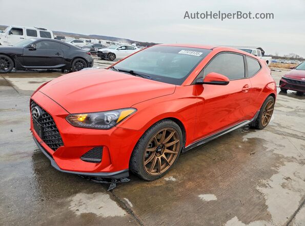 KMHTH6AB2KU011498 2019 HYUNDAI VELOSTER Orange Przód lewy
