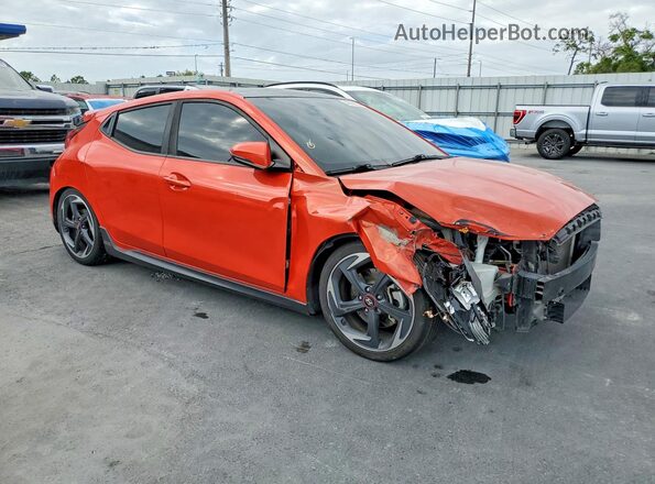 KMHTH6AB9KU007027 2019 HYUNDAI VELOSTER Красный Передняя правая четверть