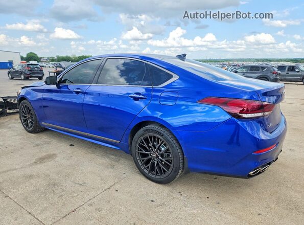 KMTFN4JB1LU334605 2020 GENESIS G80 Синий Задняя левая четверть