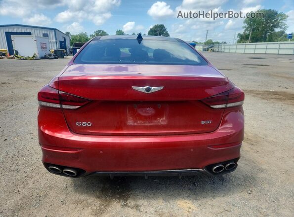 KMTFN4JB2KU328035 2019 GENESIS G80 Red Вид ззаду