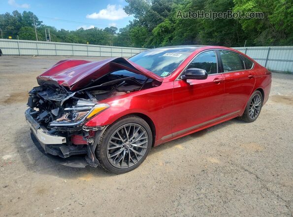 KMTFN4JB2KU328035 2019 GENESIS G80 Red Передня ліва чверть