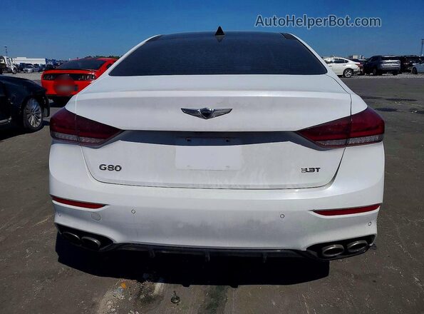 KMTFN4JB5KU306093 2019 GENESIS G80 Белый Вид сзади