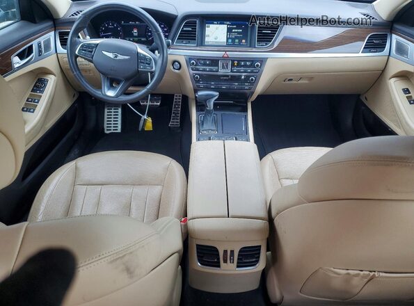 KMTFN4JE4LU331272 2020 GENESIS G80 Black Widok deski rozdzielczej