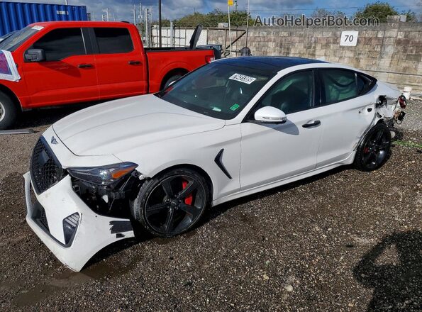 KMTG34LE2MU071804 2021 GENESIS G70 Белый Передняя левая четверть
