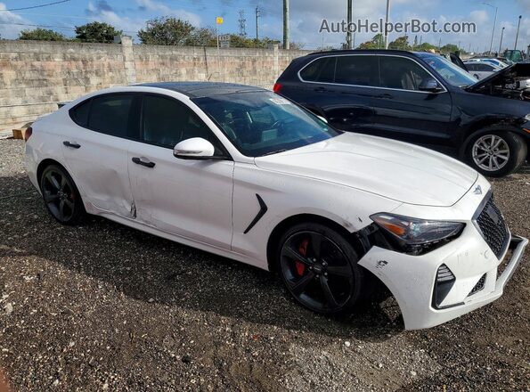 KMTG34LE2MU071804 2021 GENESIS G70 Белый Передняя правая четверть