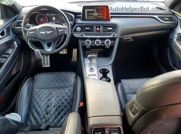 KMTG34LE2MU071804 2021 GENESIS G70 Белый Вид панели приборов