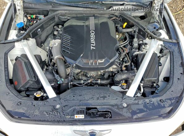 KMTG34LE2MU071804 2021 GENESIS G70 Белый Вид задней части салона