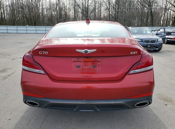 KMTG34LE4LU047163 2020 GENESIS G70 Красный Вид сзади