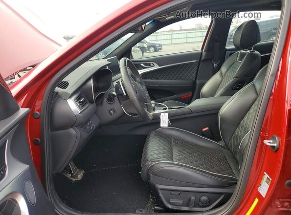 KMTG34LE4LU047163 2020 GENESIS G70 Красный Вид салона спереди
