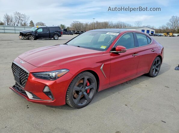 KMTG34LE4LU047163 2020 GENESIS G70 Красный Передняя левая четверть