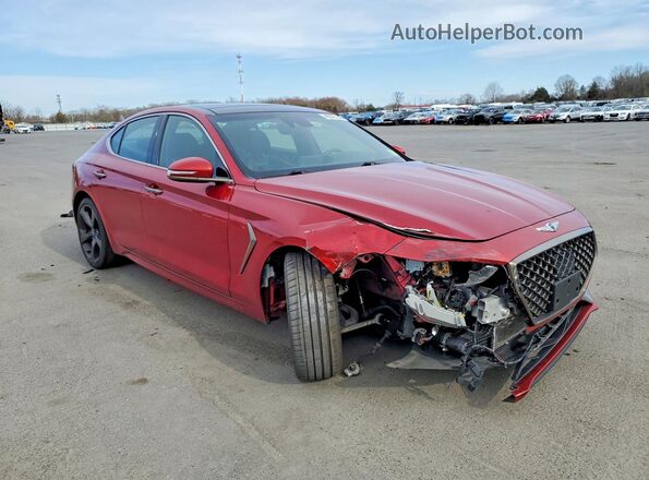 KMTG34LE4LU047163 2020 GENESIS G70 Красный Передняя правая четверть