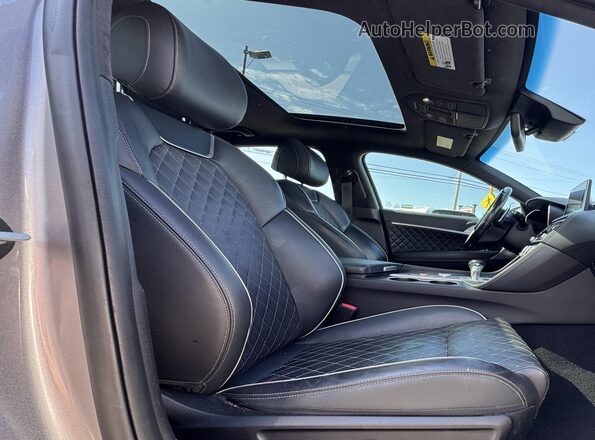 KMTG34LE6LU053532 2020 GENESIS G70 Gray Vista interior delantera