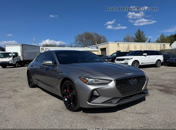 KMTG34LE6LU053532 2020 GENESIS G70 Gray Delantero derecho