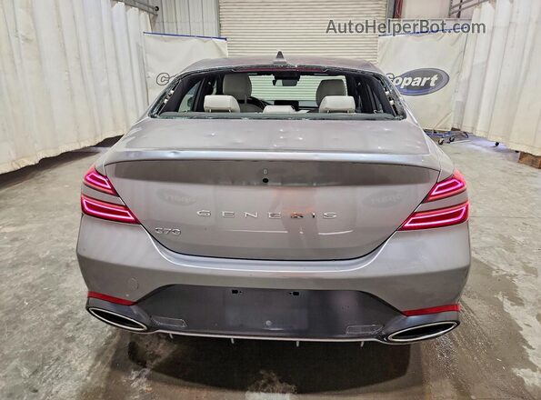 KMTG34SC1SU153990 2025 GENESIS G70 Серебряный Вид сзади