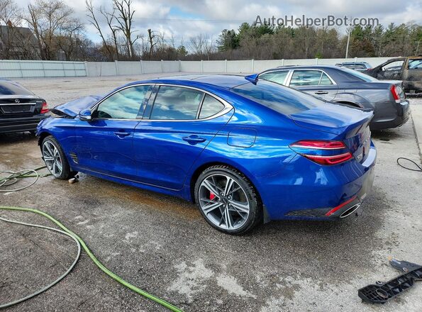 KMTG34SC5RU140623 2024 GENESIS G70 Синий Задняя левая четверть