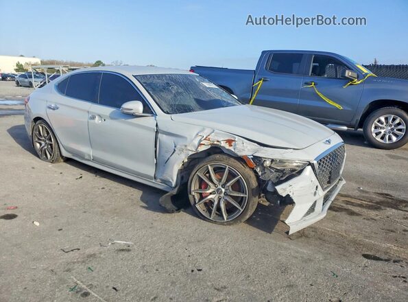 KMTG54LE5KU024127 2019 GENESIS G70 Gray Delantero derecho