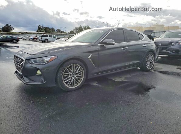 KMTG64LA0LU056446 2020 GENESIS G70 Gray Vista tres cuartos delantera izquierda