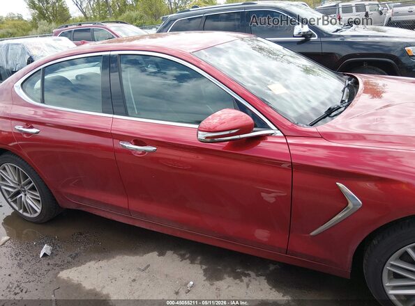 KMTG64LA8LU046599 2020 GENESIS G70 Красный Вид задней части салона