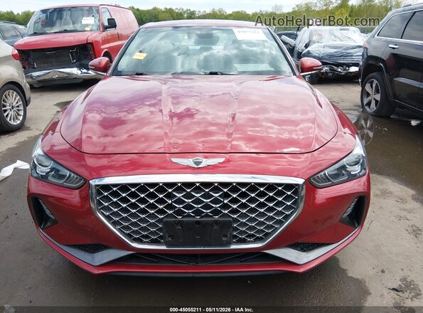 KMTG64LA8LU046599 2020 GENESIS G70 Красный Вид щитка приборов