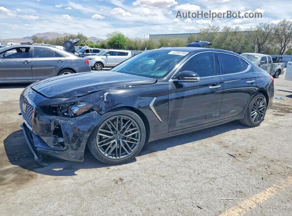 KMTG64LA9KU035237 2019 GENESIS G70 Черный Передняя левая четверть