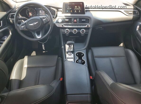 KMTG64LA9KU035237 2019 GENESIS G70 Черный Вид панели приборов