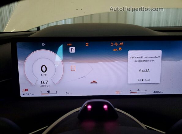 KMTGA4SC0TU326583 2026 GENESIS G80 White ხელსაწყოთა პანელის ხედი