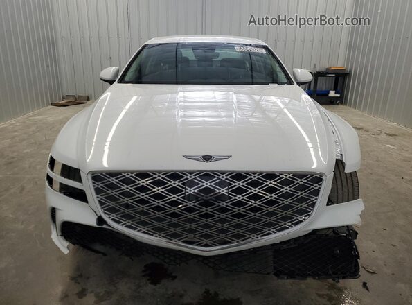 KMTGA4SC0TU326583 2026 GENESIS G80 White VIN კოდის სტიკერის ხედი