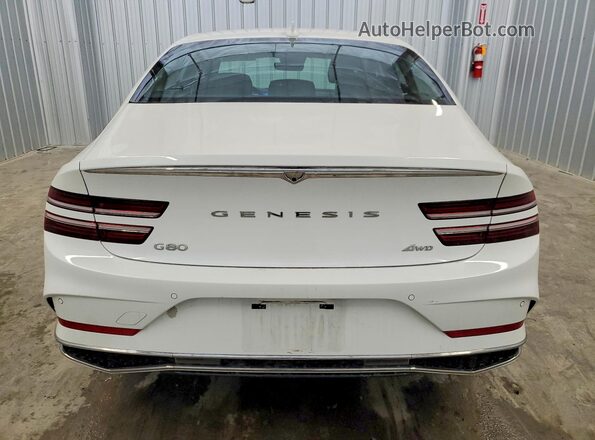 KMTGA4SC0TU326583 2026 GENESIS G80 White უკანა ხედი
