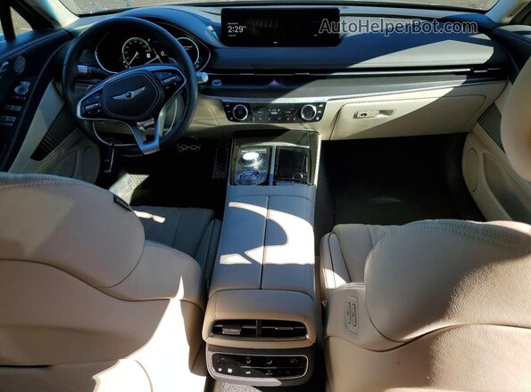 KMTGA4SC2RU221939 2024 GENESIS G80 Black Widok deski rozdzielczej