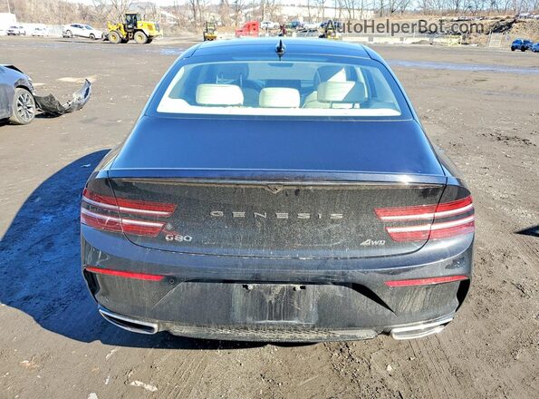 KMTGA4SC2RU221939 2024 GENESIS G80 Black Widok z tyłu