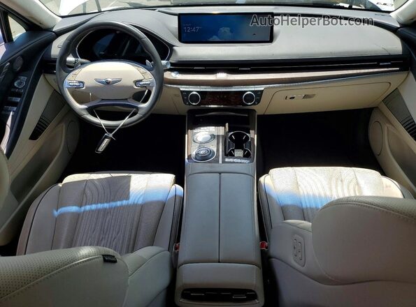 KMTGC4SD1MU049138 2021 GENESIS G80 White Vista del salpicadero