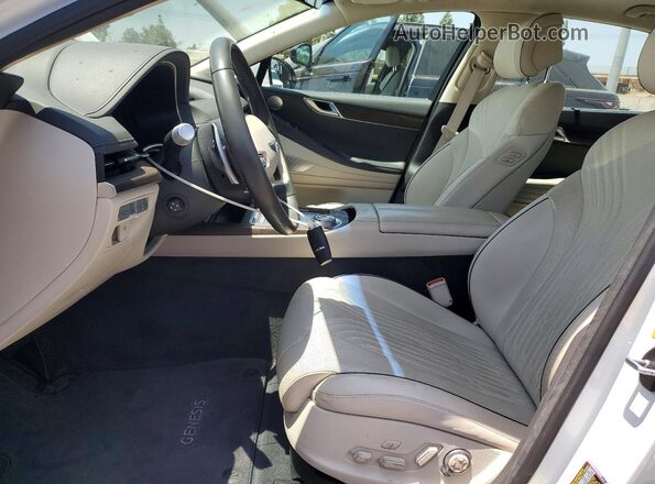 KMTGC4SD1MU049138 2021 GENESIS G80 White Vista interior delantera