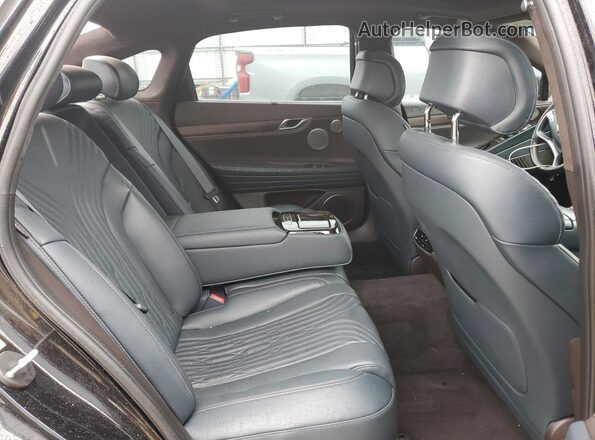 KMTGC4SD2MU073707 2021 GENESIS G80 Black უკანა სავარძლების ხედი