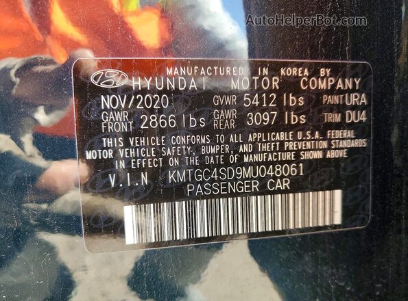 KMTGC4SD9MU048061 2021 GENESIS G80 Green Vista interior de 360 grados