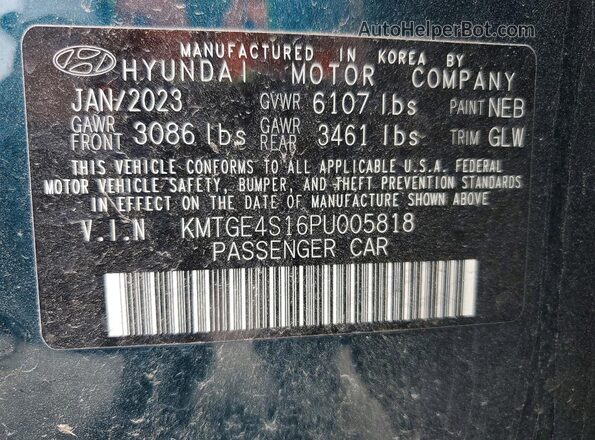 KMTGE4S16PU005818 2023 GENESIS ELECTRIFIED Green Widok komory silnika